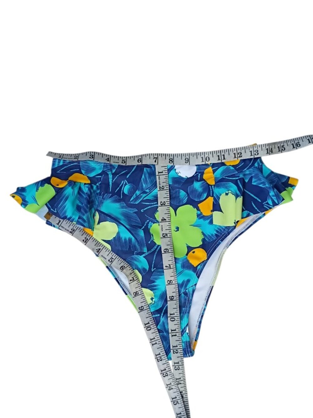 Sporlike floral ruffle bikini bottom sz S NEW - Picture 10 of 10